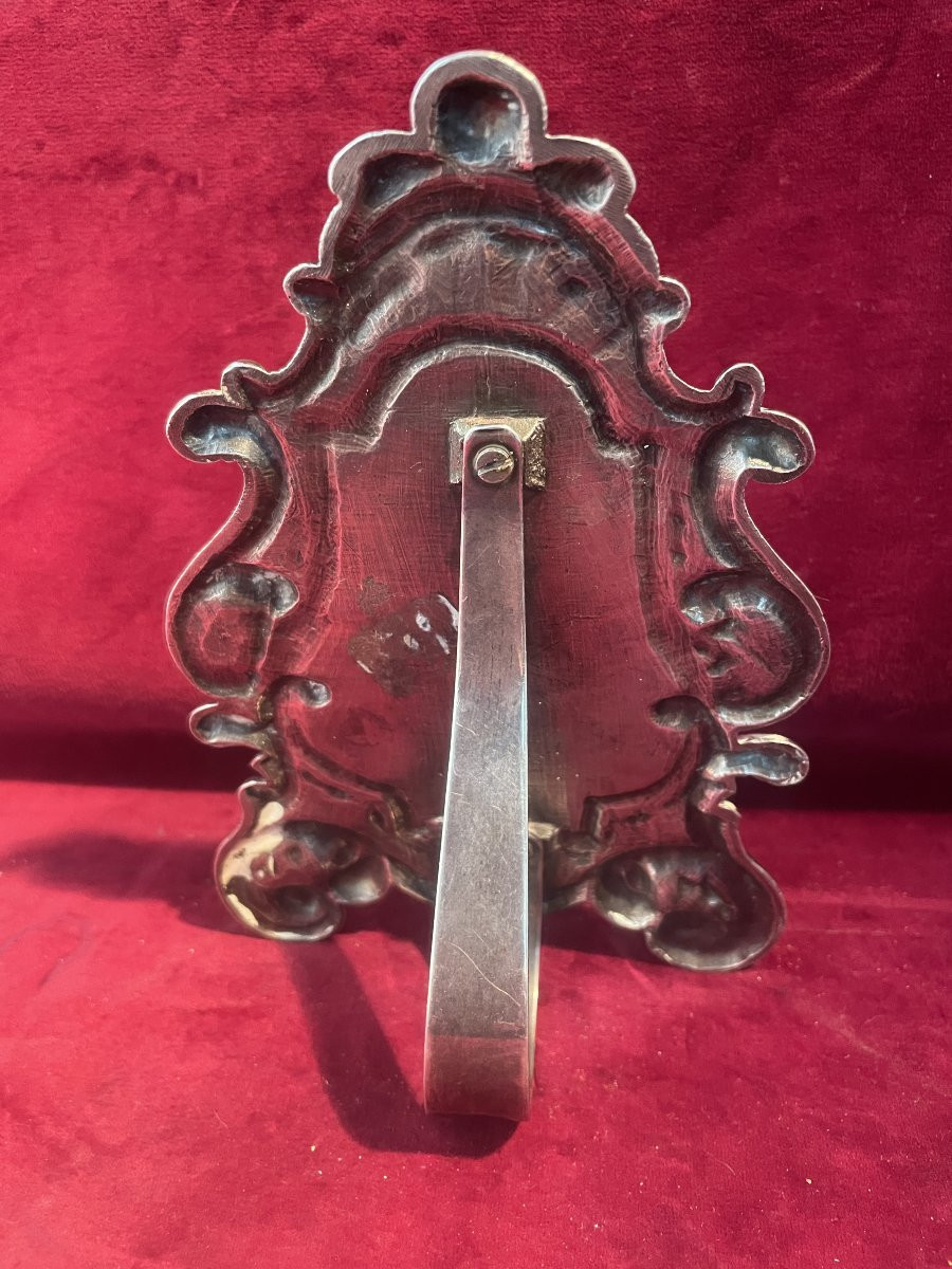 BAISER DE PAIX BRONZE ARGENTE ITALIE XVIII EME SIECLE-photo-2