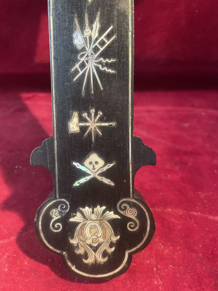 CROIX INDOCHINOISE PALISSANDRE ET NACRE-photo-4