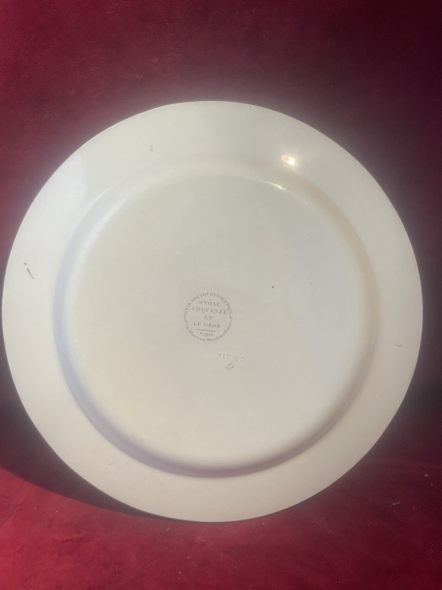 ASSIETTE CREIL ANE PORTANT DES RELIQUES-photo-3