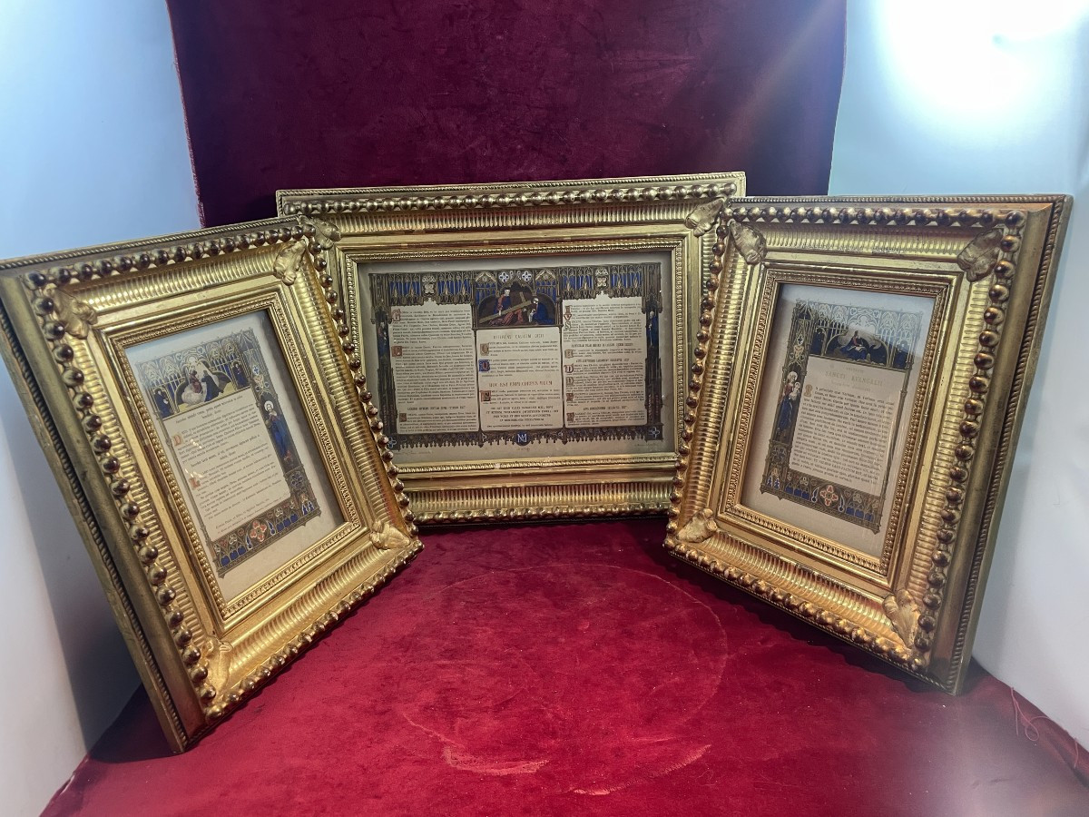 Altar Canon With Gilded Wooden Frames