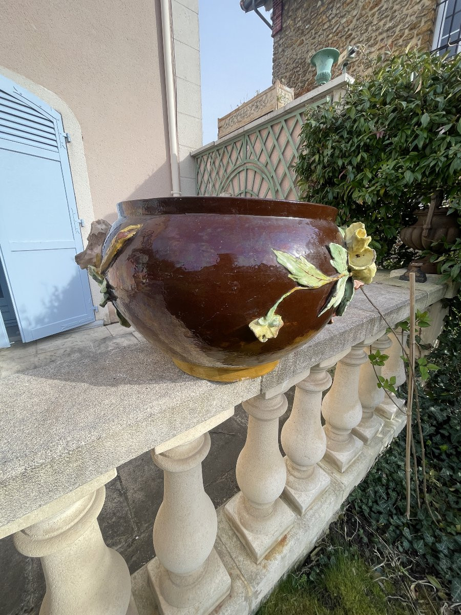 Large Barbotine Pot Cover-photo-3