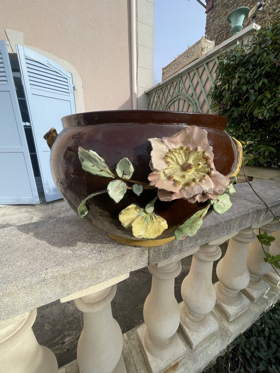 Large Barbotine Pot Cover-photo-4