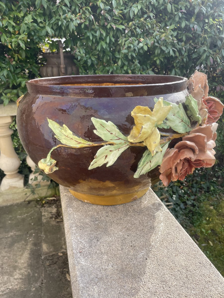 Large Barbotine Pot Cover-photo-4