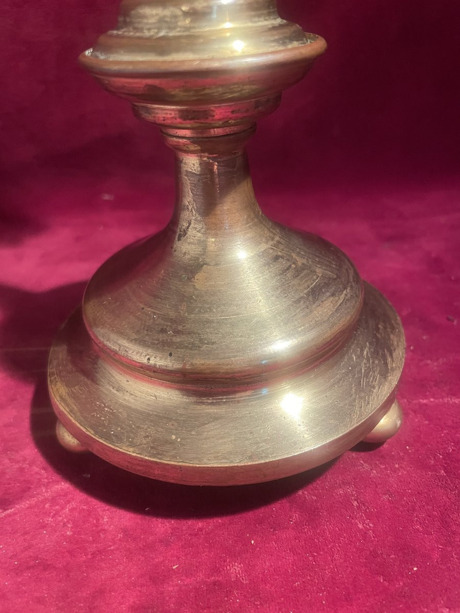 CRUCIFIX BRONZE DORE CHARLES X-photo-3