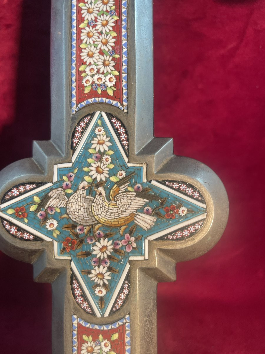 CROIX ROMAINE MICRO MOSAIQUE GRAND MODELE GRAND TOUR-photo-3