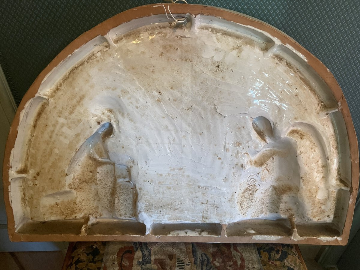 Ceramic Plaque Annunciation Della Robbia-photo-5