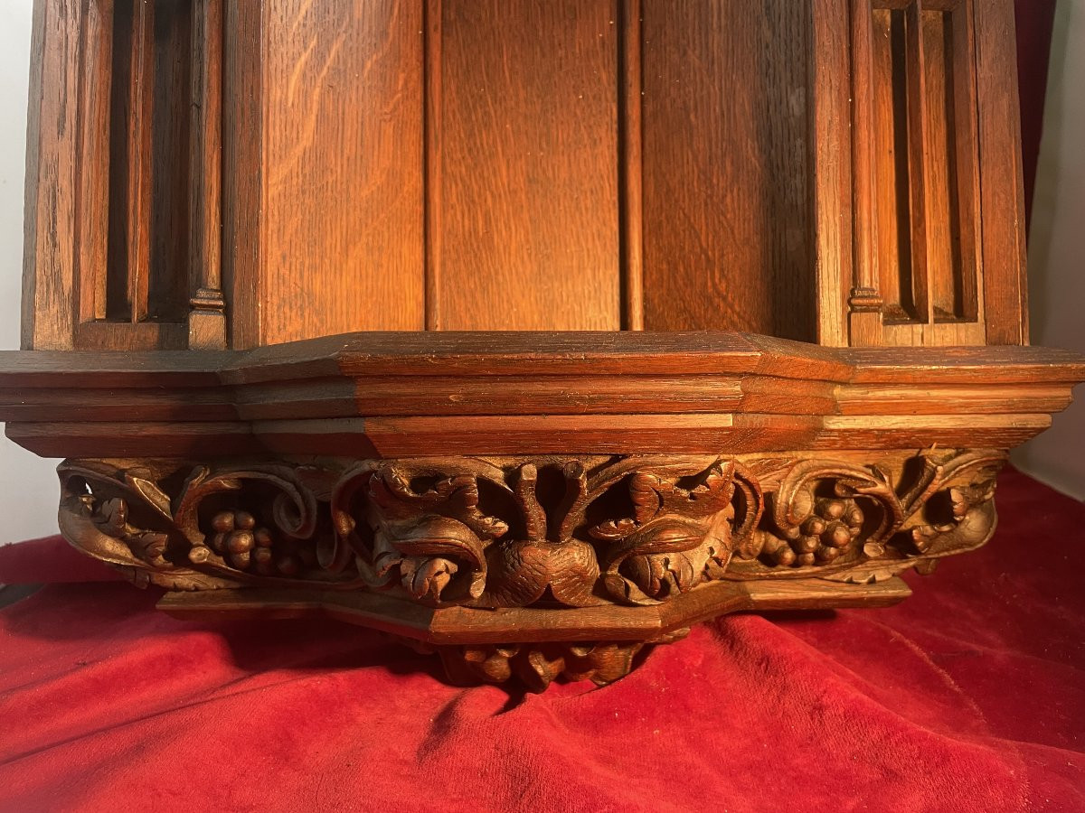 DAIS NEO GOTHIQUE EN CHENE GRAND-photo-8