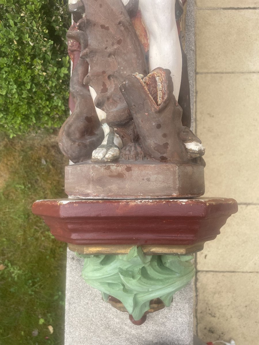 Saint Michel Striking Down The Devil-photo-3