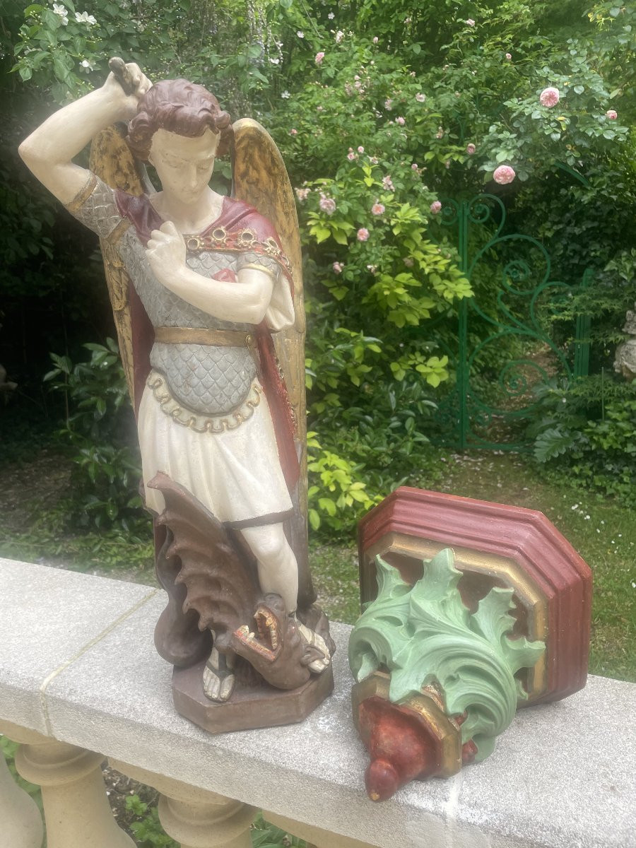 Saint Michel Striking Down The Devil-photo-8