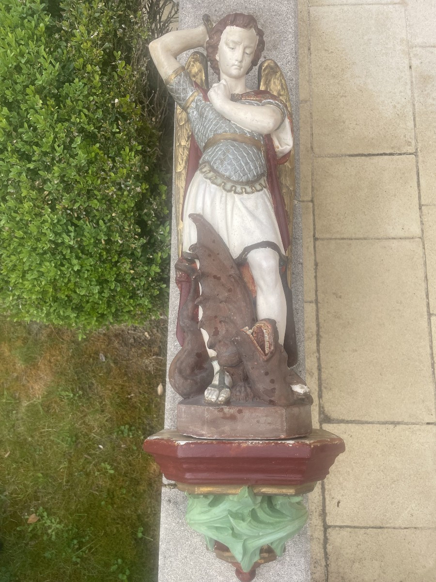 Saint Michel Striking Down The Devil