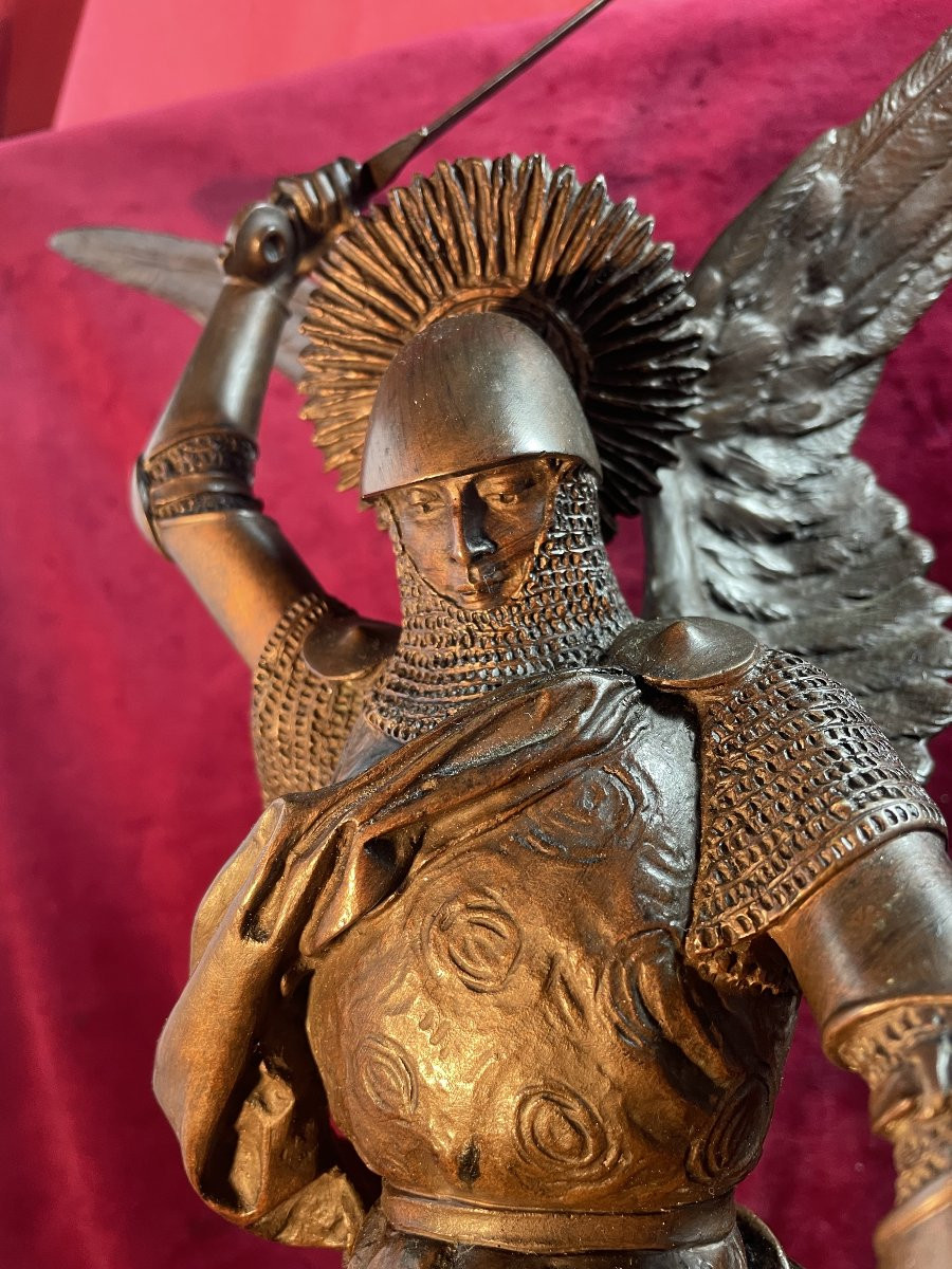 SAINT MICHEL FREMIET BRONZE -photo-2