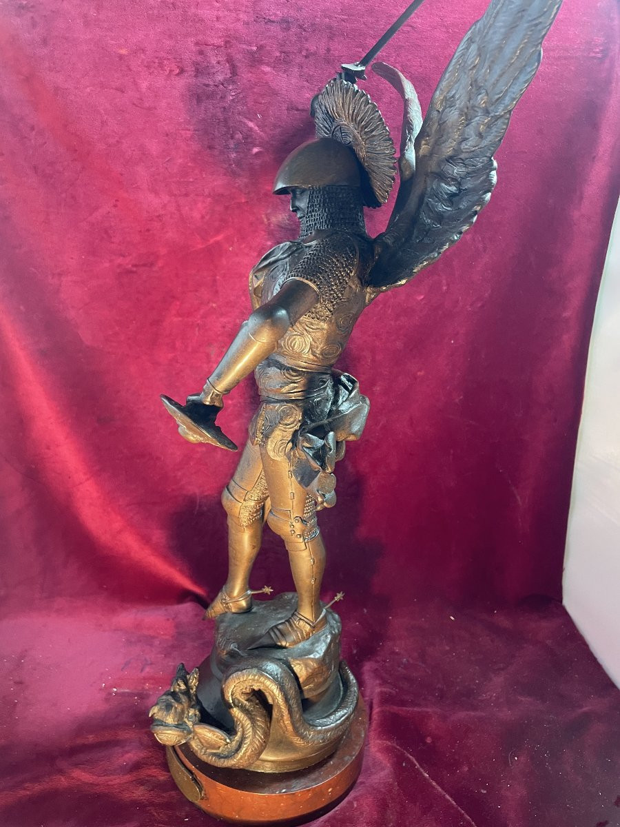 SAINT MICHEL FREMIET BRONZE -photo-4