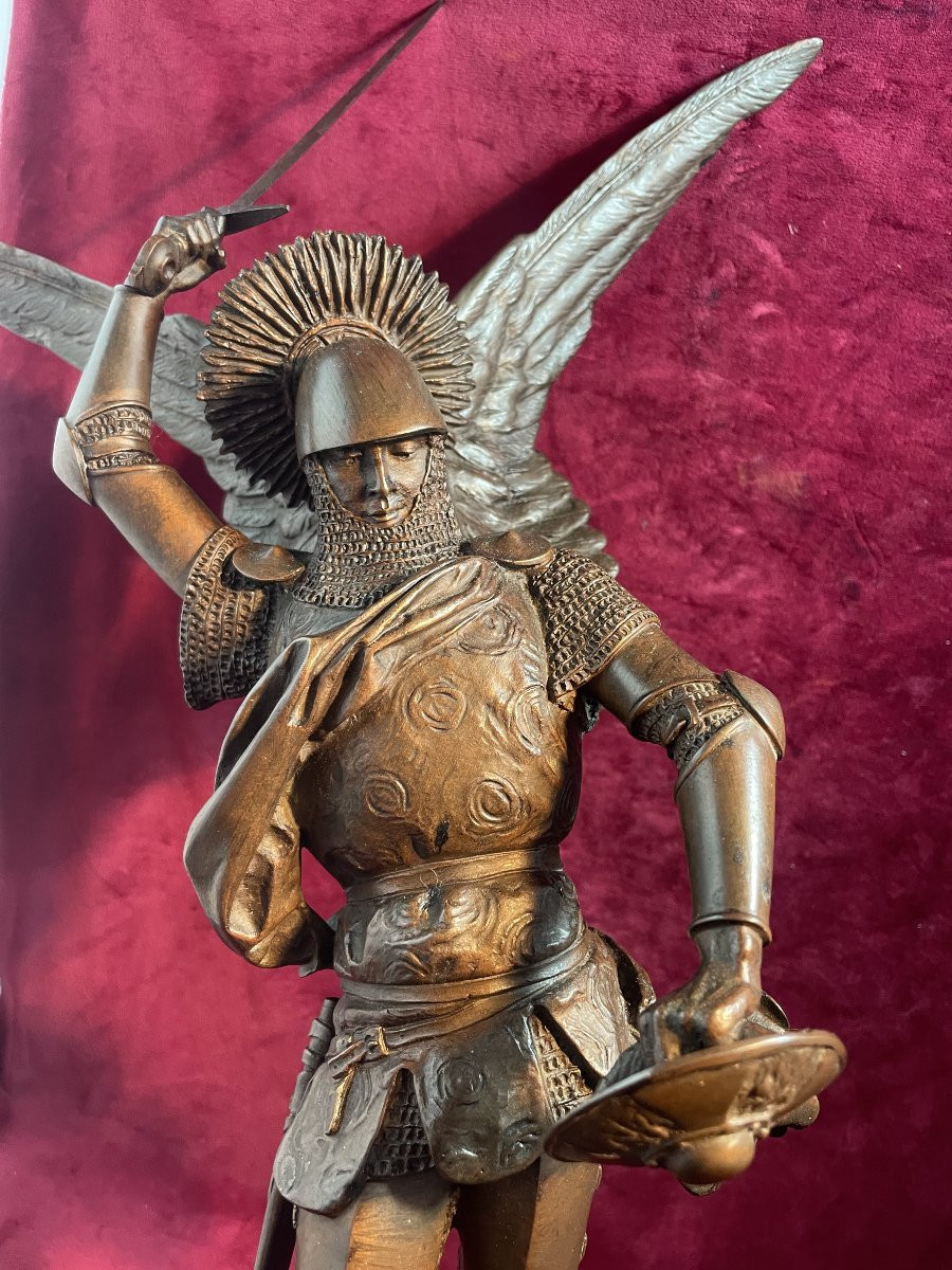 SAINT MICHEL FREMIET BRONZE -photo-5