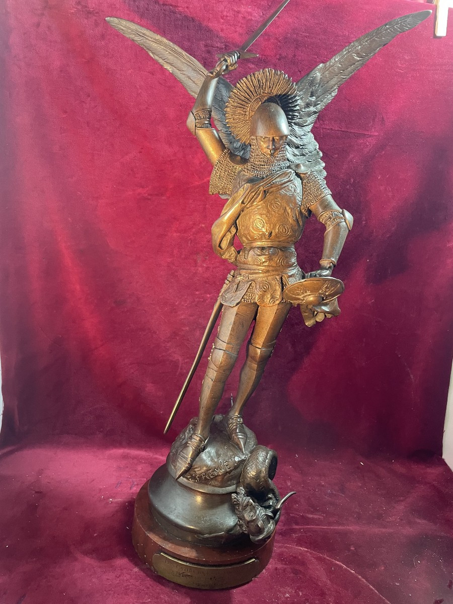 SAINT MICHEL FREMIET BRONZE 