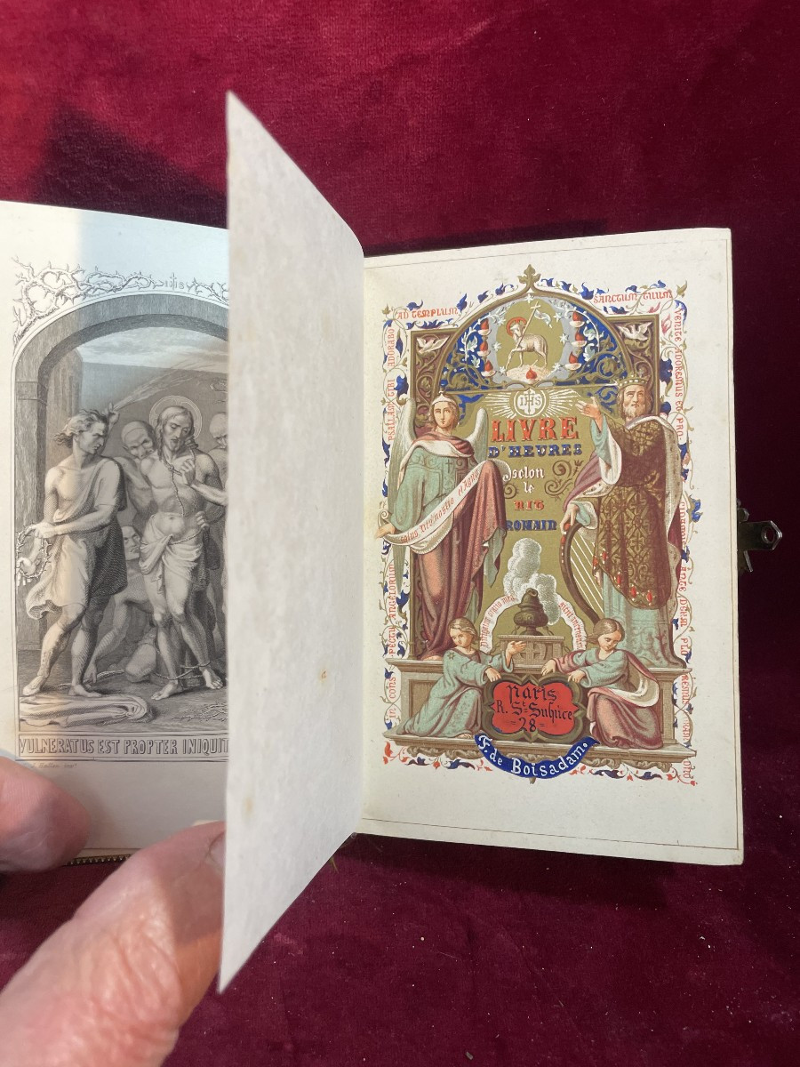 LIVRE D HEURES 1855