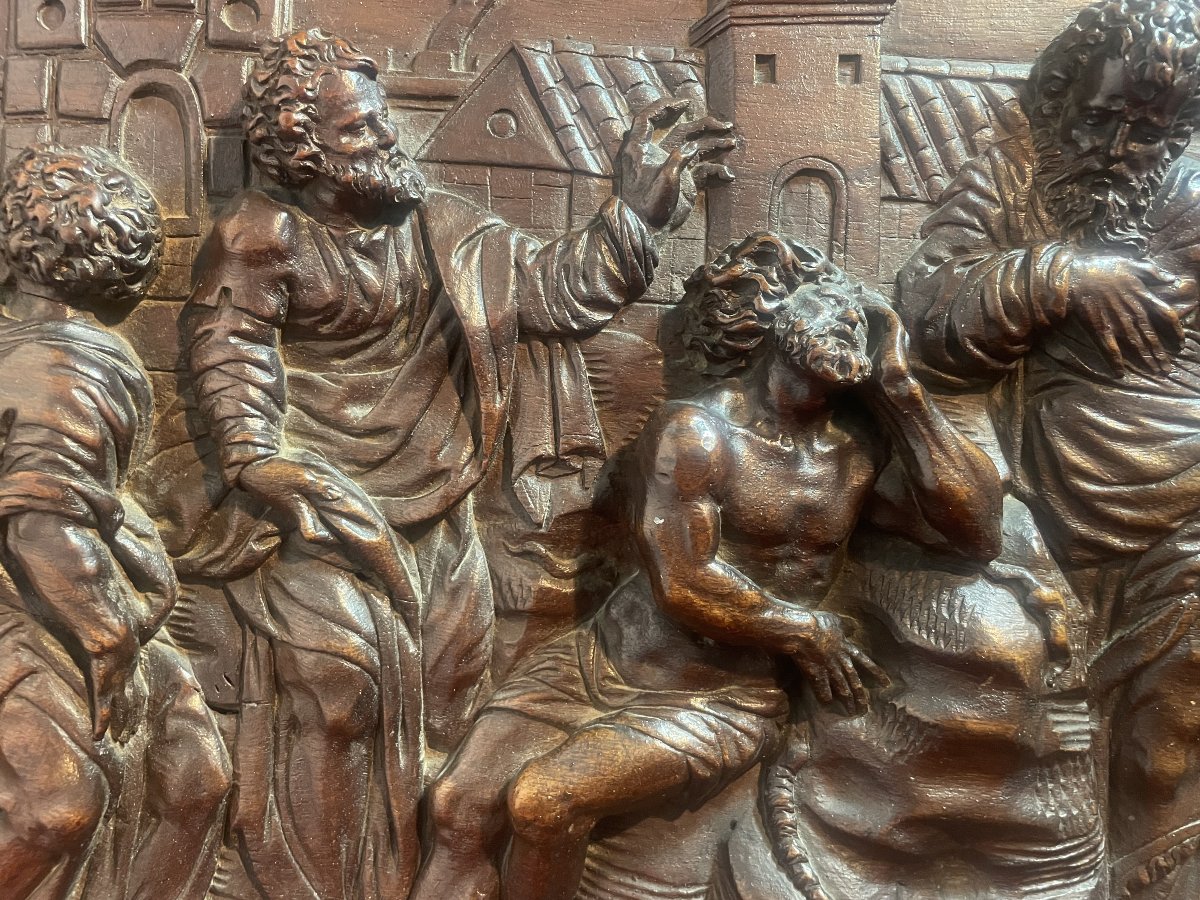 HAUT RELIEF SCULPTURE PHILOSOPHES GREC OU ROMAINS -photo-3