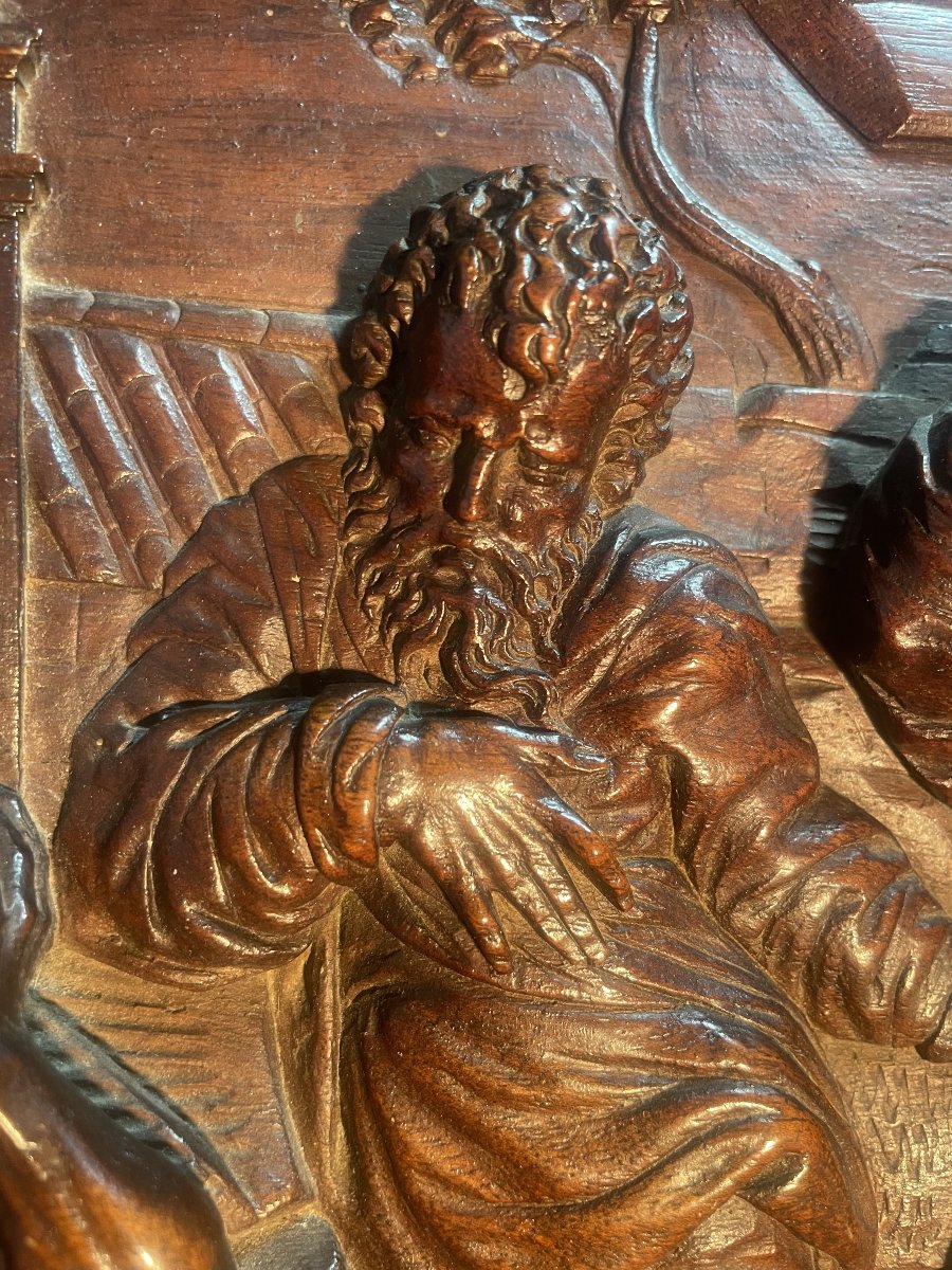 High Relief Sculpture Of Greek Or Roman Philosophers-photo-5