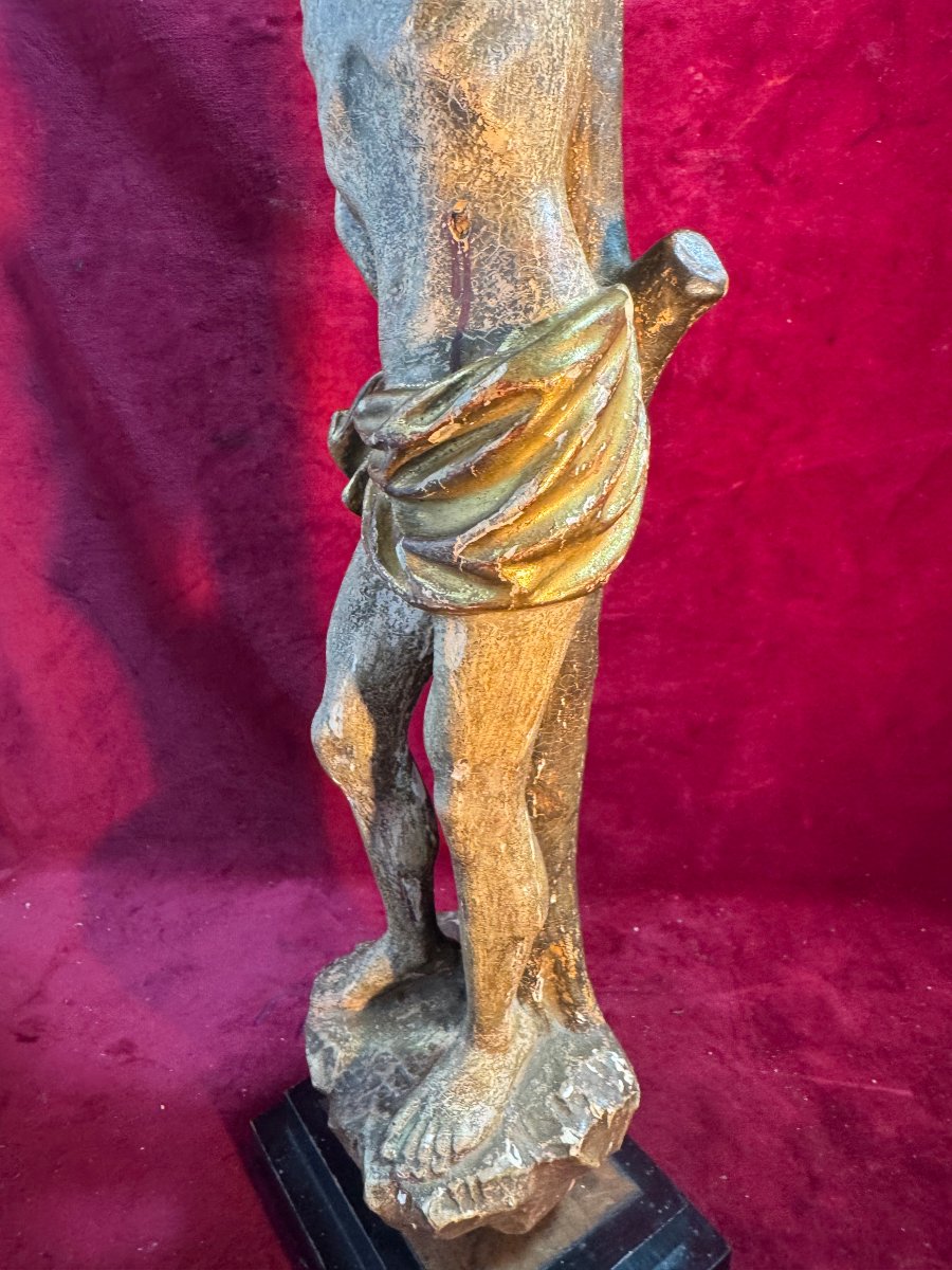 SAINT SEBASTIEN STATUETTE BOIS 18 EME-photo-1