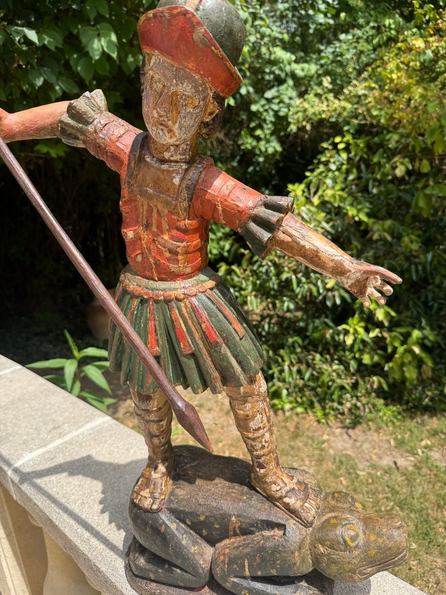 17th-century Statue Of Saint Michael-photo-2