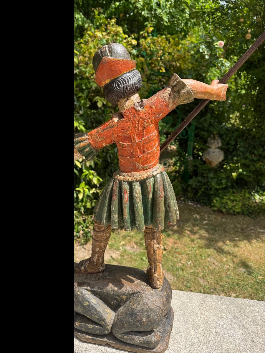17th-century Statue Of Saint Michael-photo-3