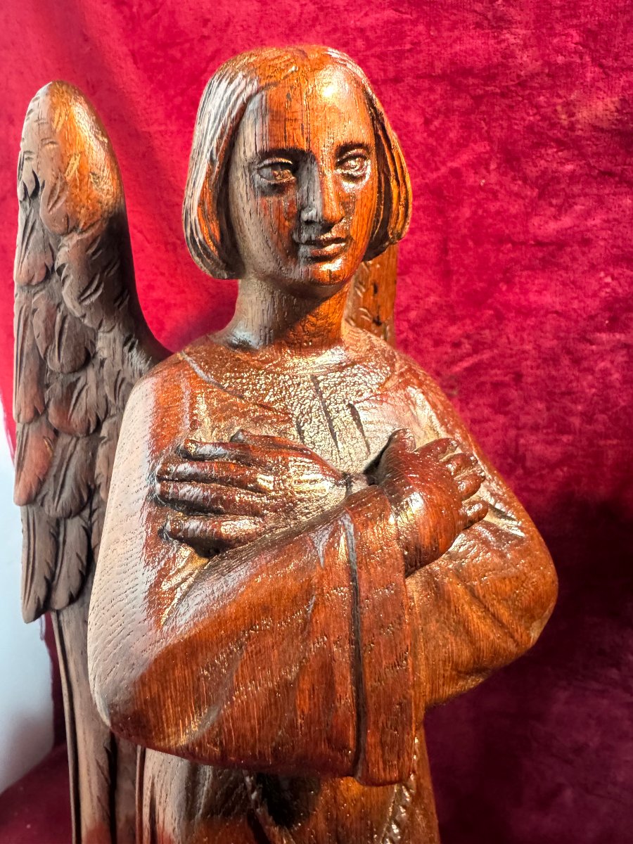 PAIRE D ANGES EN PRIERE ET THUREFERAIRE-photo-4