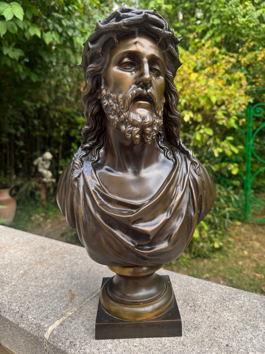 BUSTE DU CHRIST ECCE HOMO BRONZE
