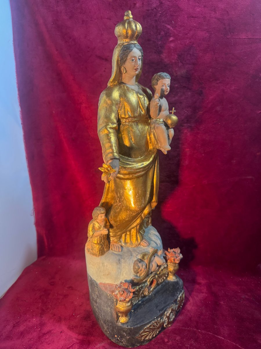 Large Santibelli Madonna And Child-photo-2