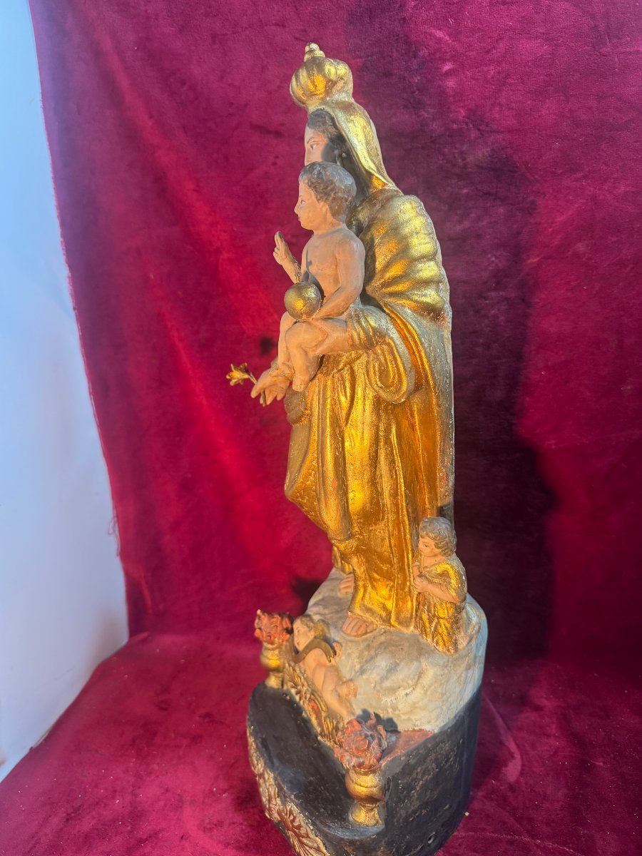 Large Santibelli Madonna And Child-photo-3