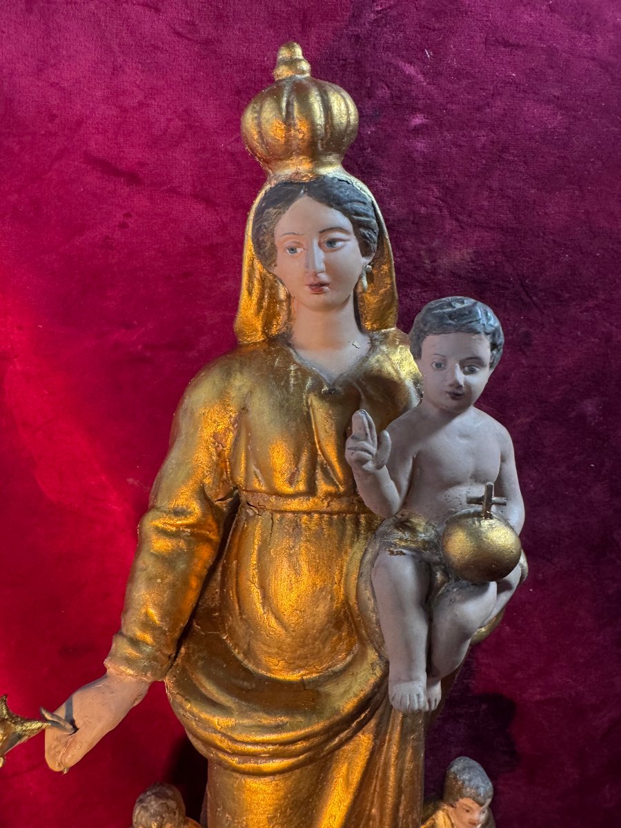 Large Santibelli Madonna And Child-photo-3