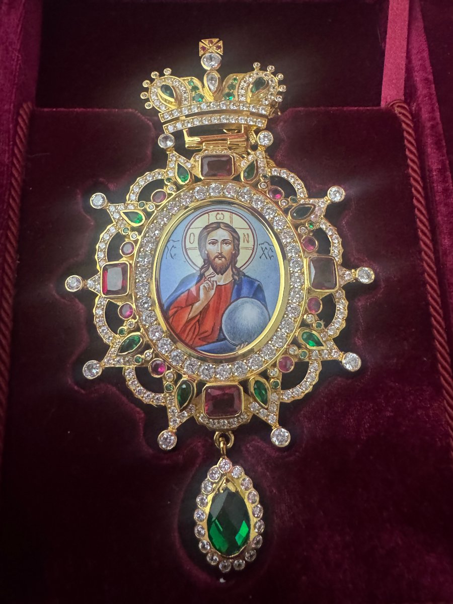 Encolpion: Jesus Blessing The Orb