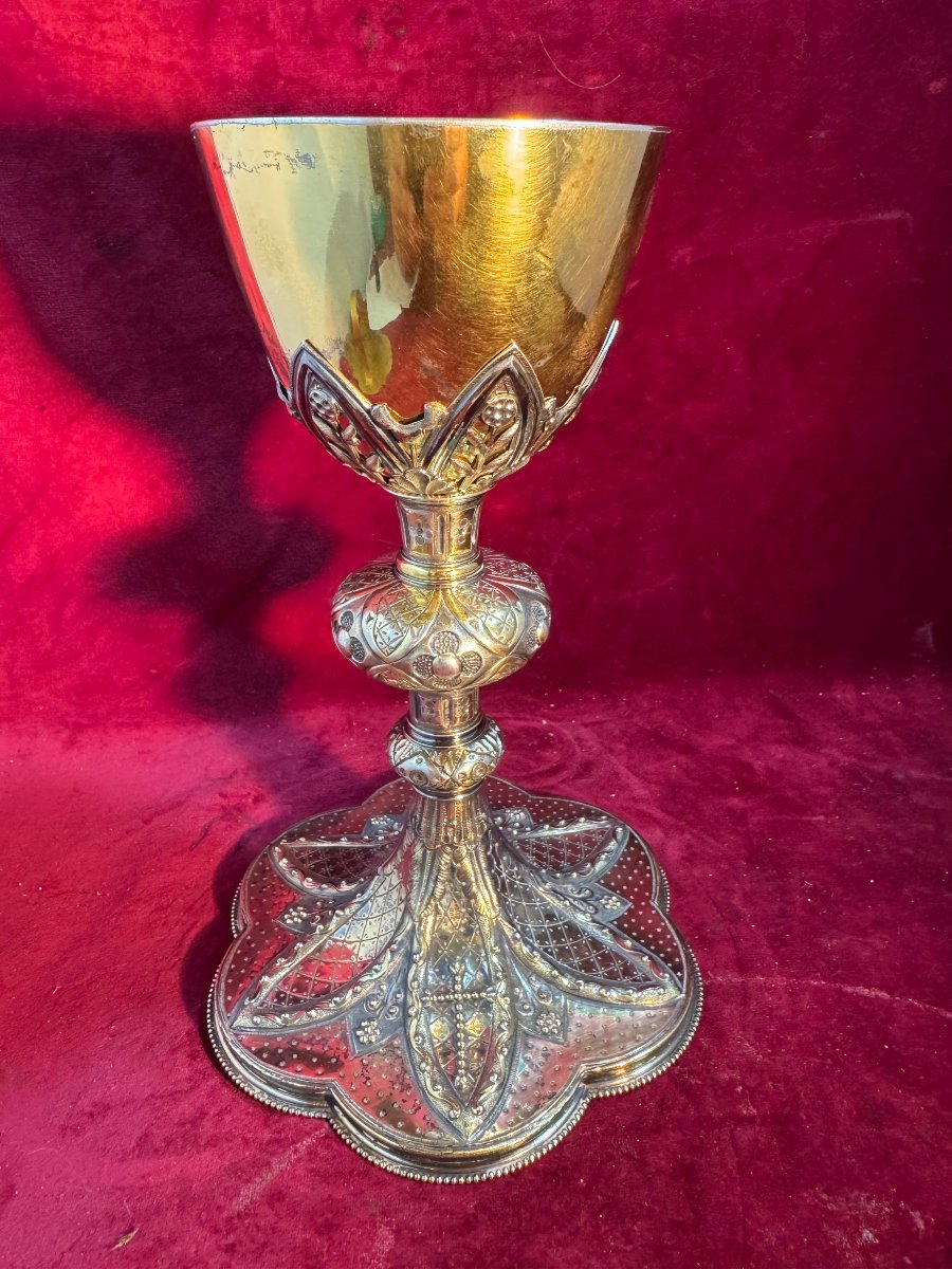 CALICE ARGENT VERMEILLE