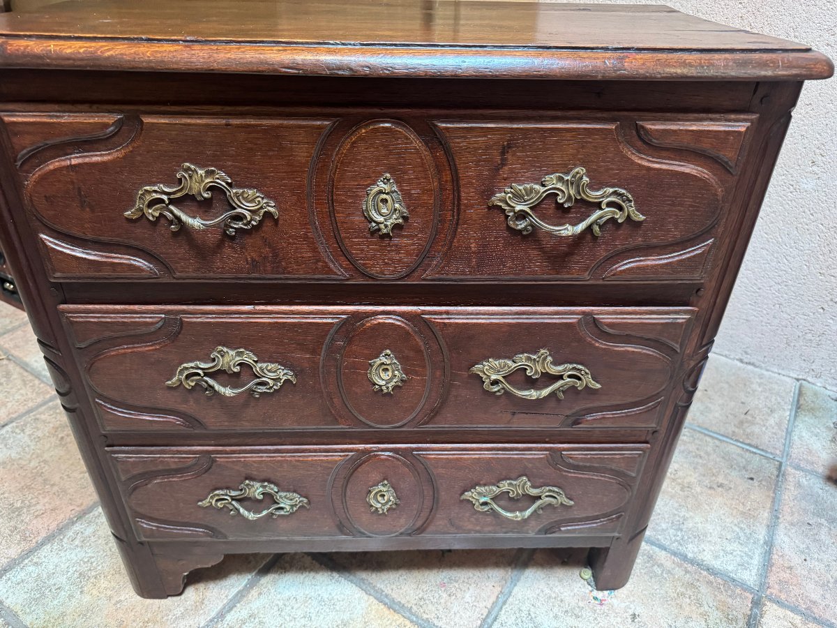 Louis XIV Oak Chest Of Drawers-photo-4