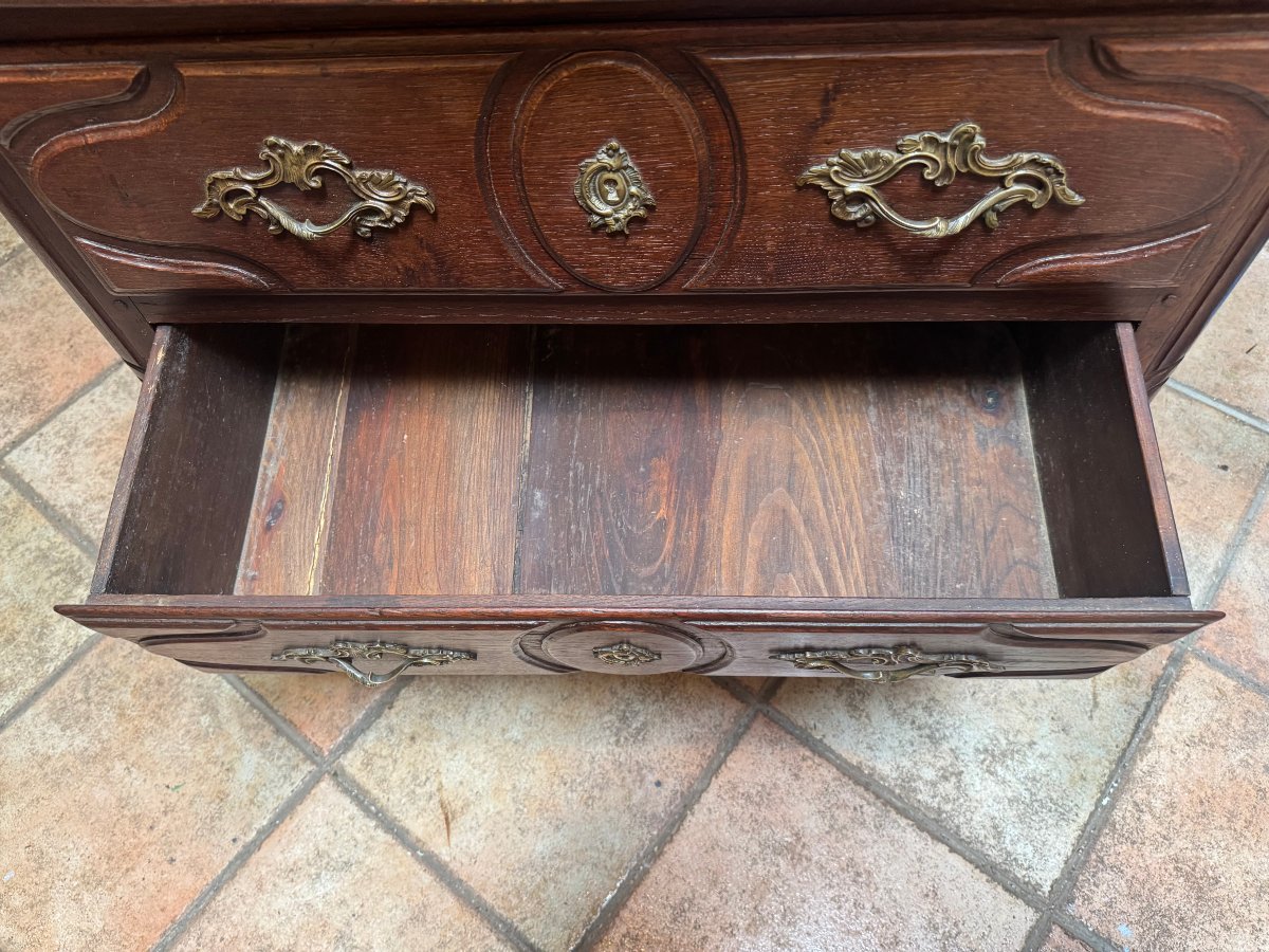 Louis XIV Oak Chest Of Drawers-photo-1