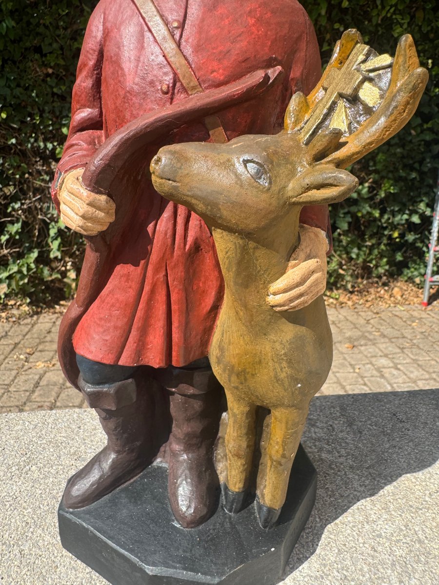Stone Statue Of Saint Hubert -photo-2