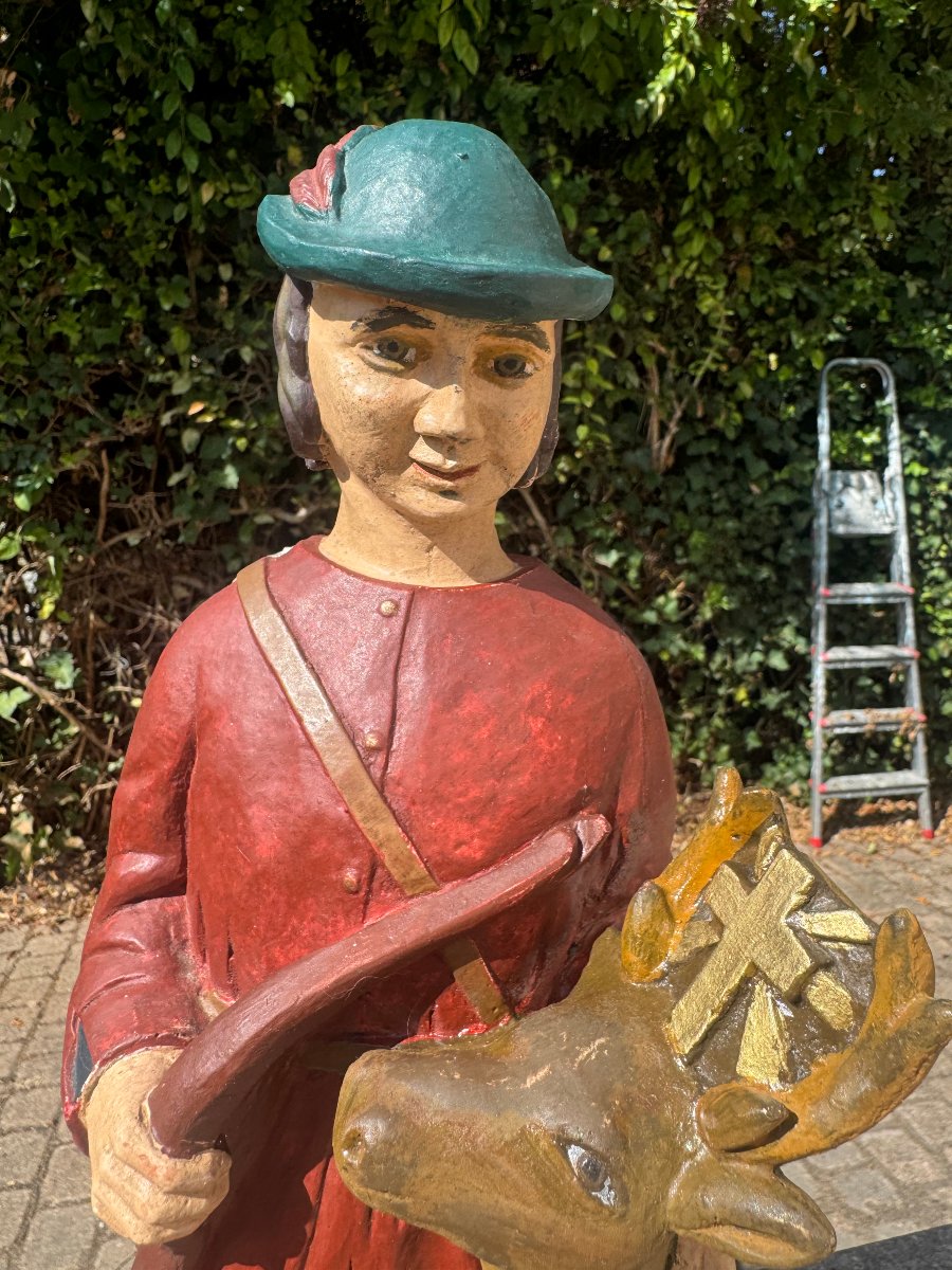 Stone Statue Of Saint Hubert -photo-1