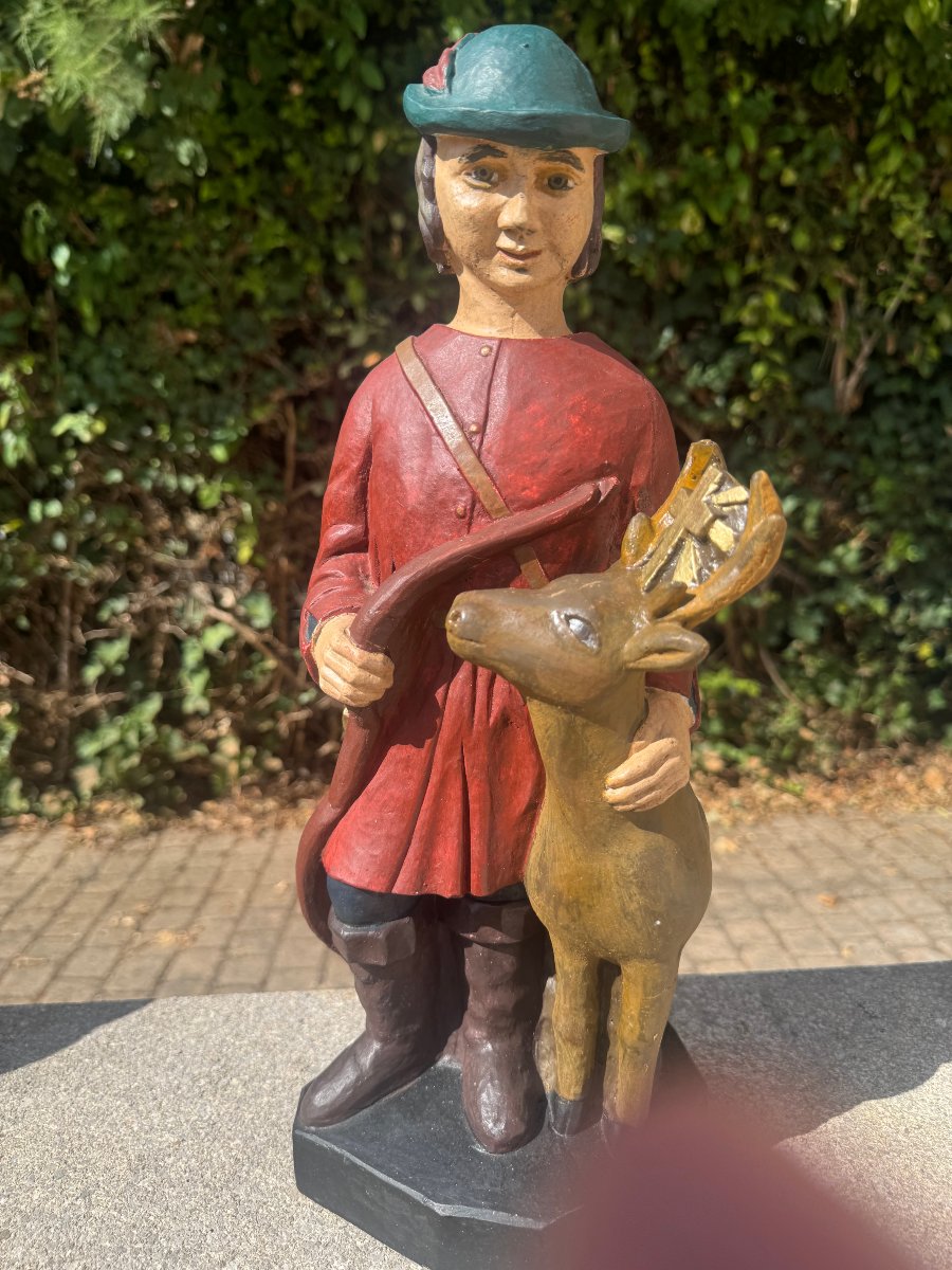 Stone Statue Of Saint Hubert 