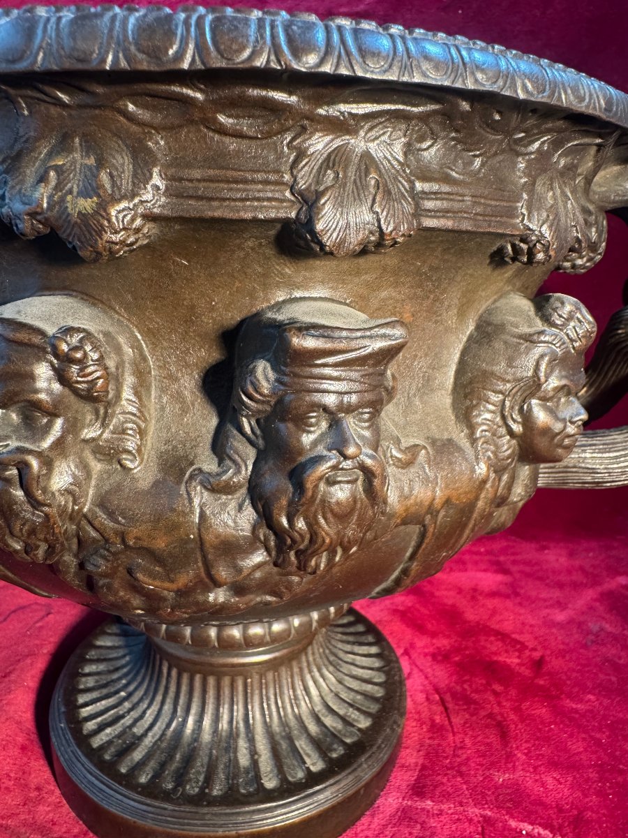 Bronze "warvik" Vase From Barbedienne-photo-2