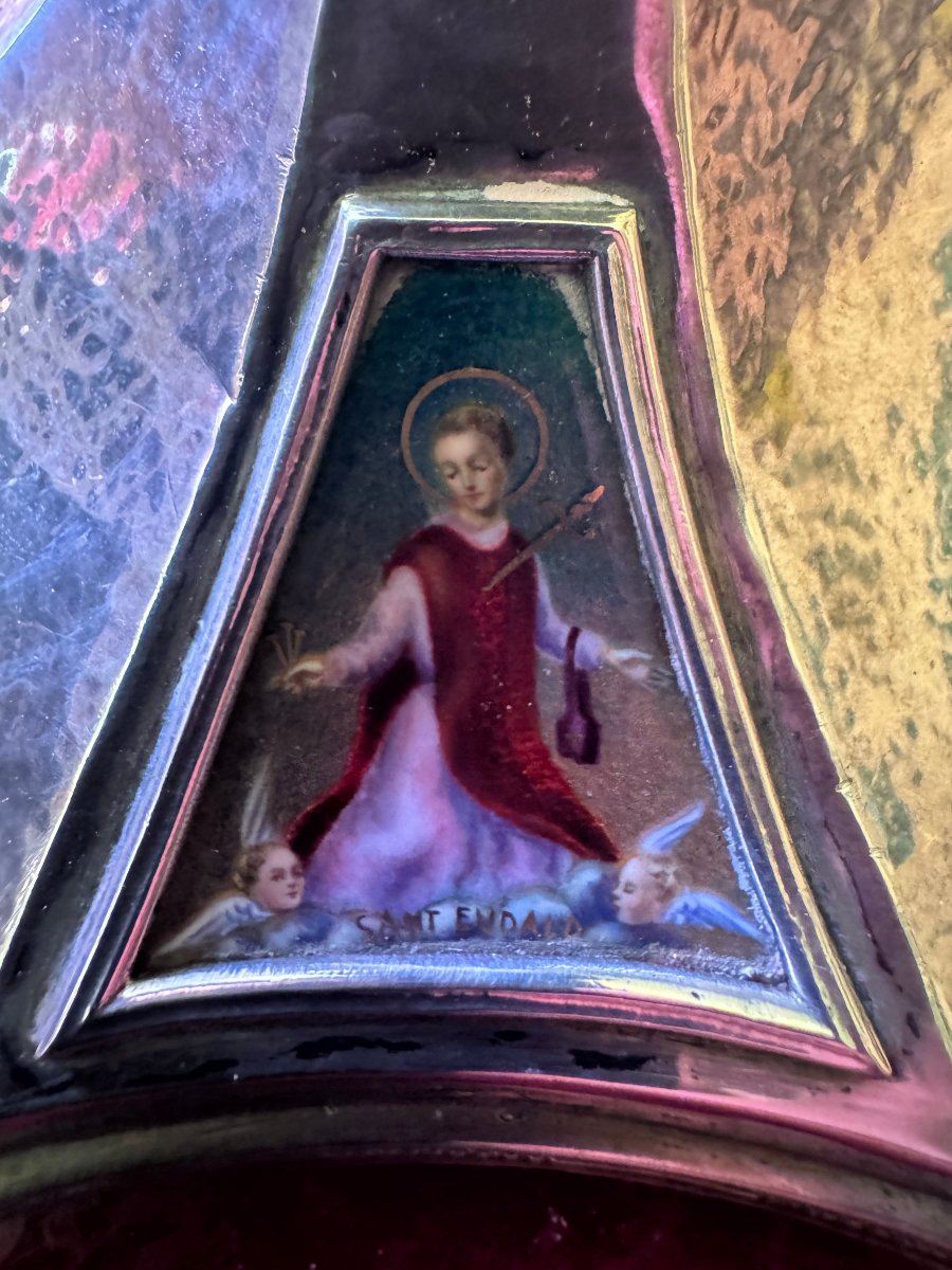 CALICE ARGENT EMAIL SAINT EUDALD -photo-2