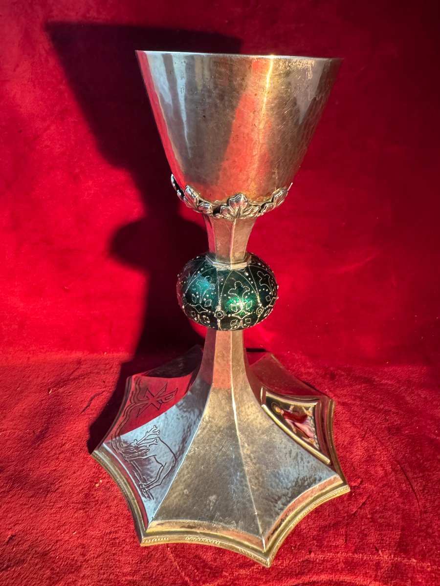 CALICE ARGENT EMAIL SAINT EUDALD -photo-4