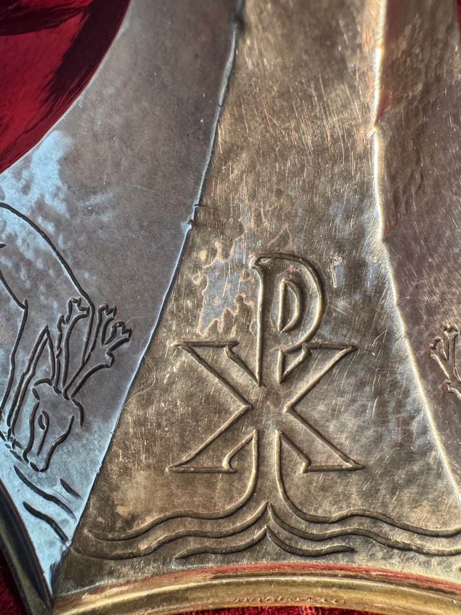 CALICE ARGENT EMAIL SAINT EUDALD -photo-2