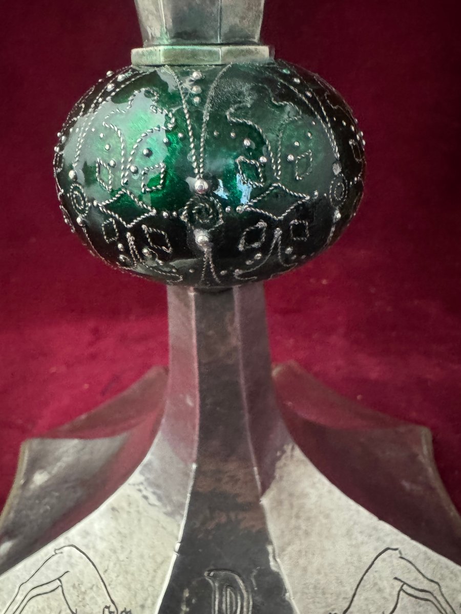 CALICE ARGENT EMAIL SAINT EUDALD -photo-7