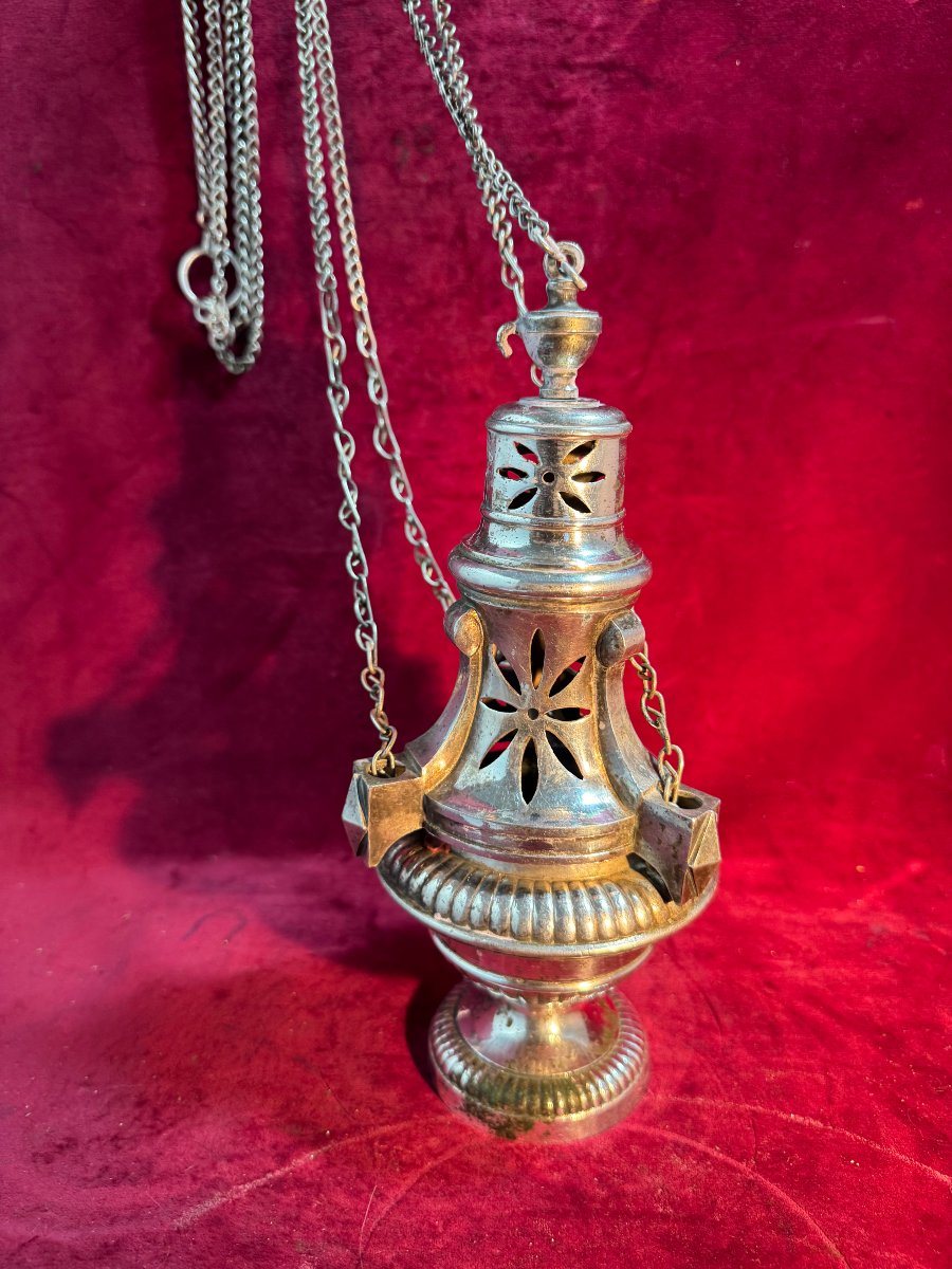 Silver-plated Bronze Incense Burner