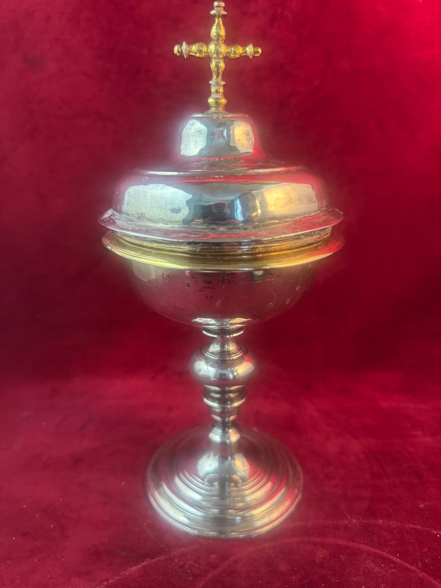 Silver Ciborium From Spain