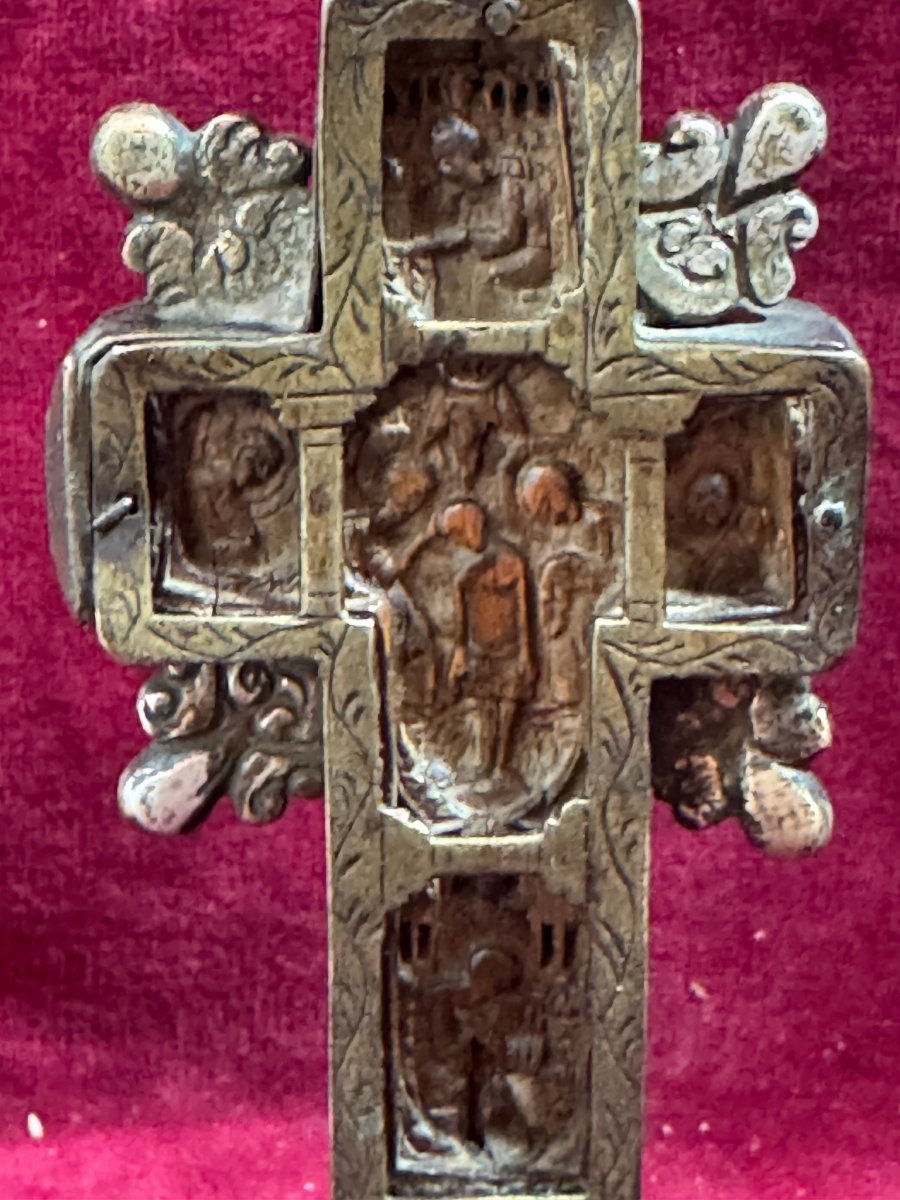 CROIX DU MONT ATHOS BUIS ET ARGENT-photo-2