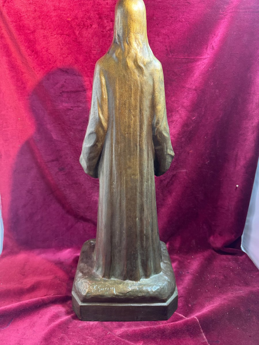 ECCE HOMO   BRONZE  LUCIEN GEORGES GUERIN 1921-photo-4