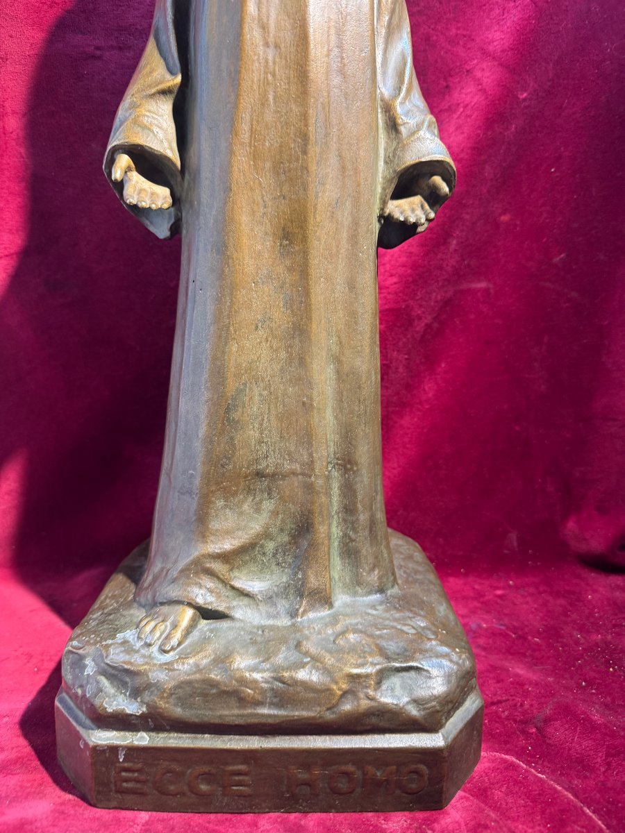 ECCE HOMO   BRONZE  LUCIEN GEORGES GUERIN 1921-photo-1