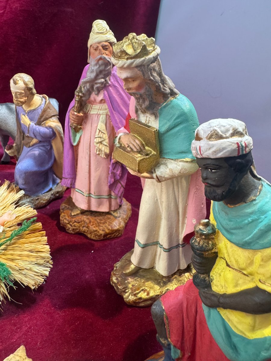 CRECHE PLATRE COLORE -photo-2