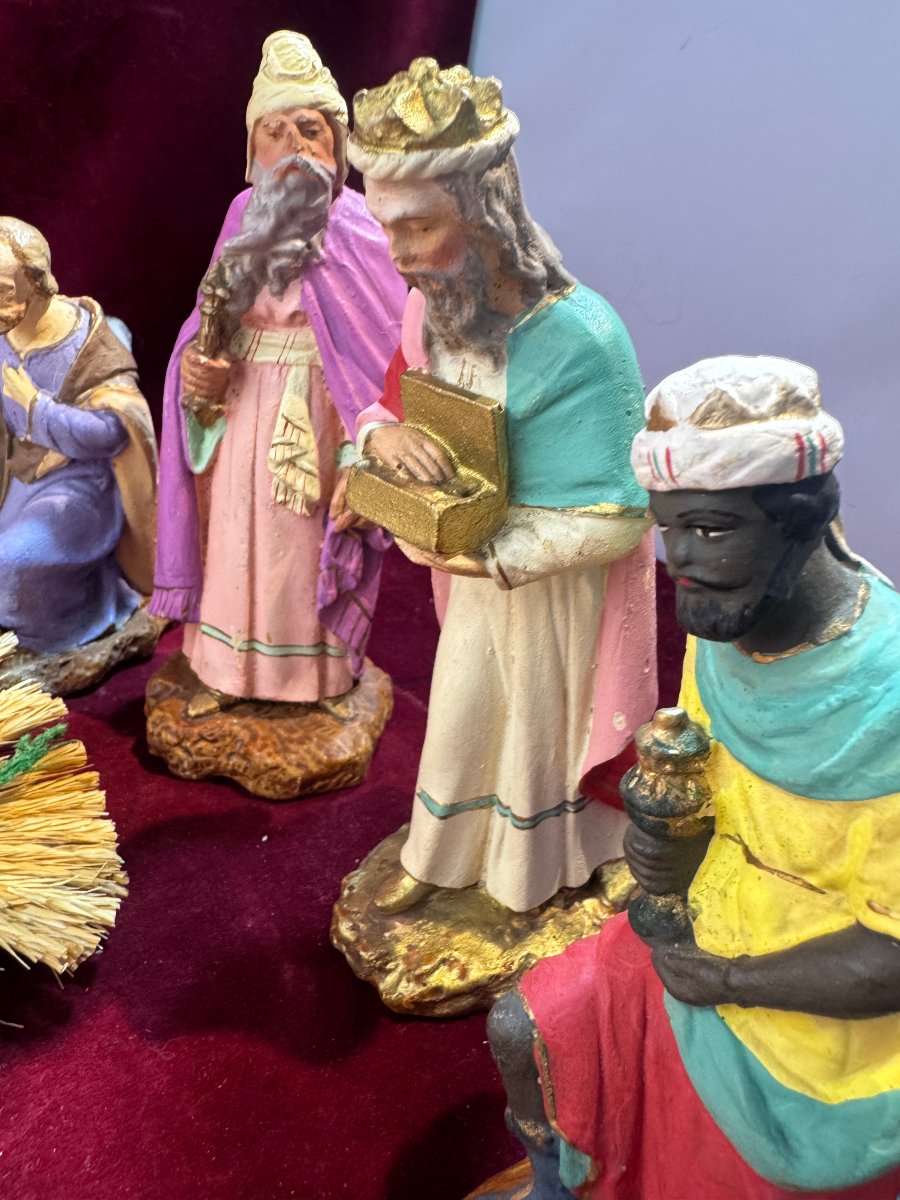 CRECHE PLATRE COLORE -photo-4