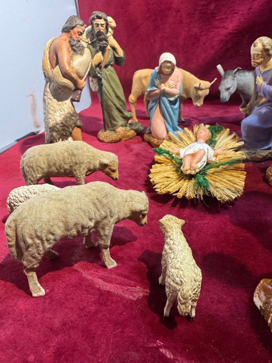 CRECHE PLATRE COLORE -photo-2