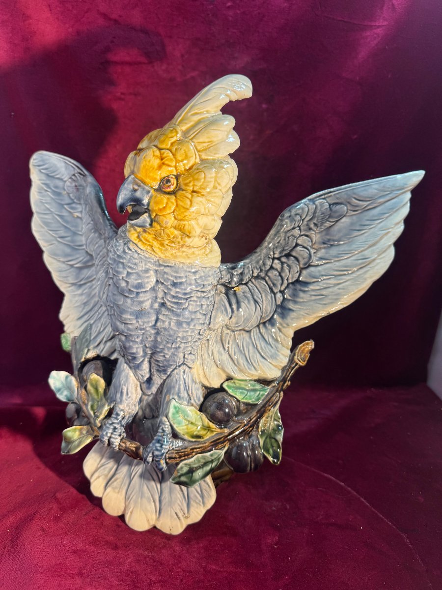 Choisy-le-roi Cockatoos  Barbotine Planter